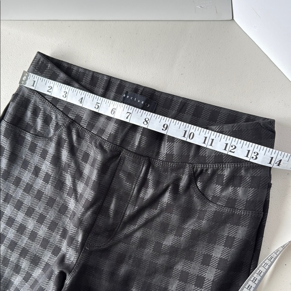 Anthropologie Sanctuary Black Checkered Runway Leggings - Picture 10 of 16